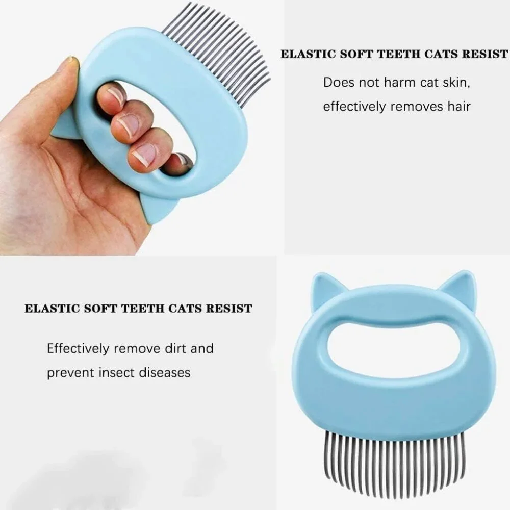 3-Pcs Pet Grooming Comb Set Cat Dog Hair Removal Brush Wear Multi-function Brush - Picture 5 of 12